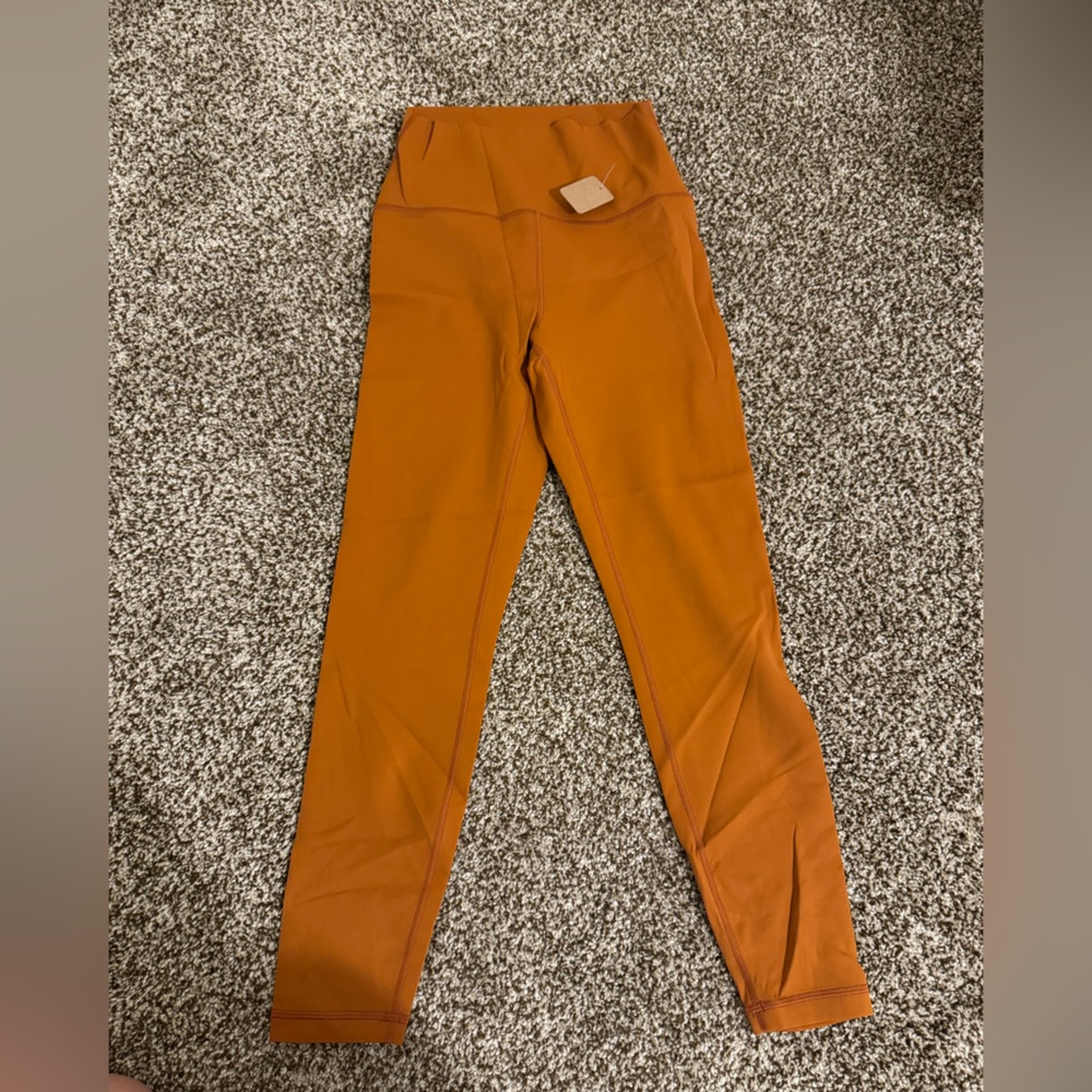 CRZ YOGA Vibrant Orange Leggings